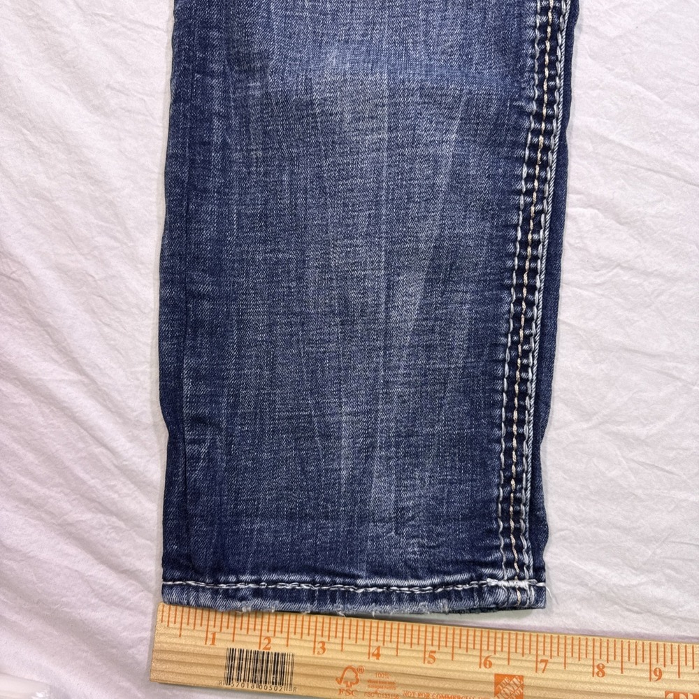 Rock Revival Jeans Women 29 Denim TAMA Easy Straight rhinestones embelished - Picture 5 of 10
